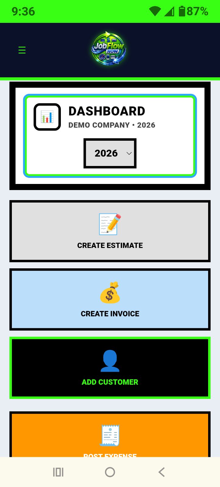 Mobile Dashboard