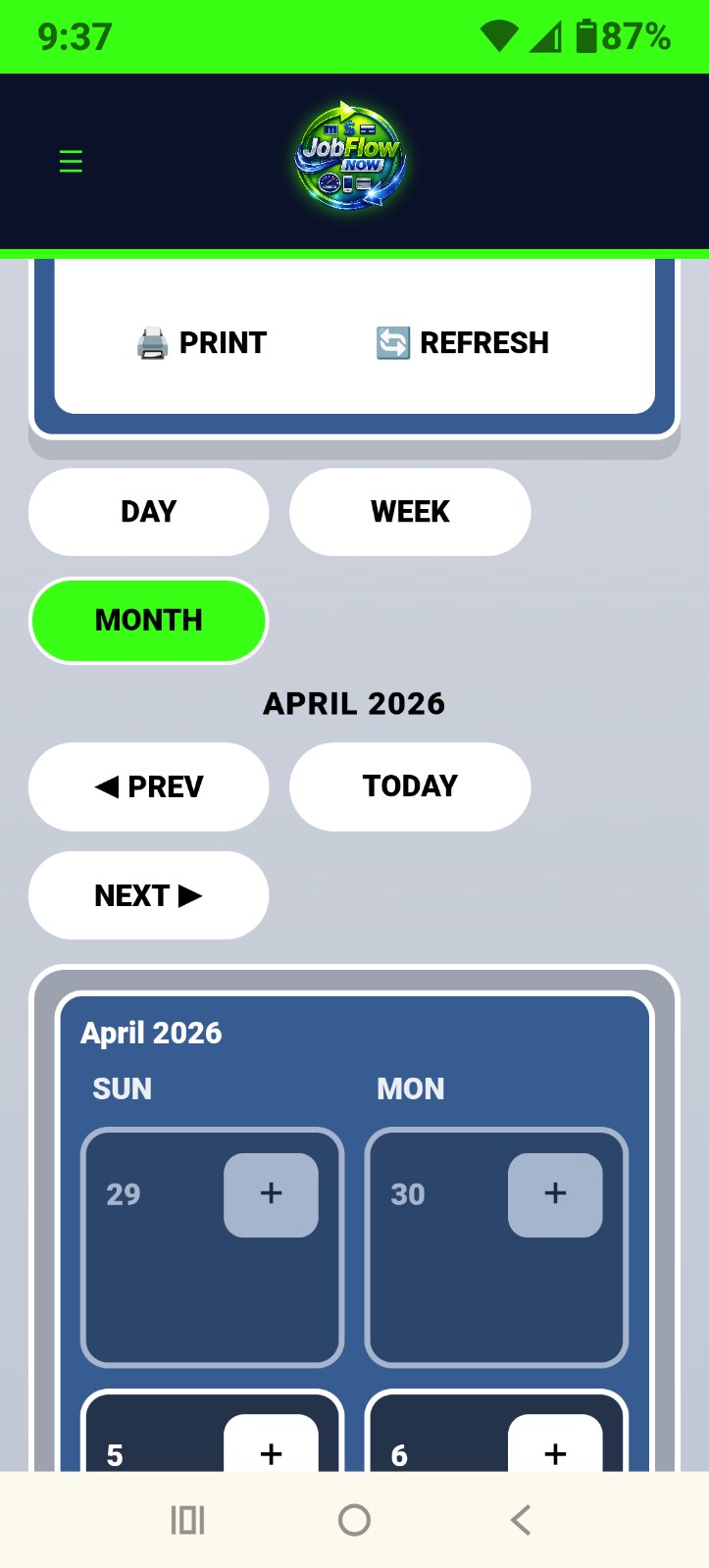 Mobile Calendar