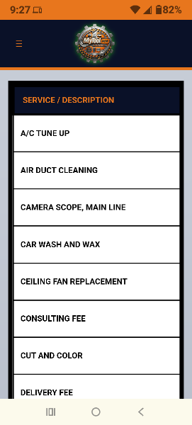 Mobile Canned Jobs List