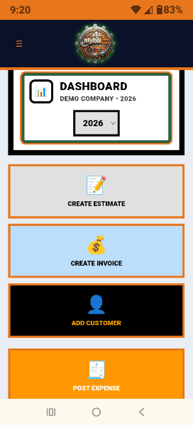 Mobile Dashboard Speed Buttons