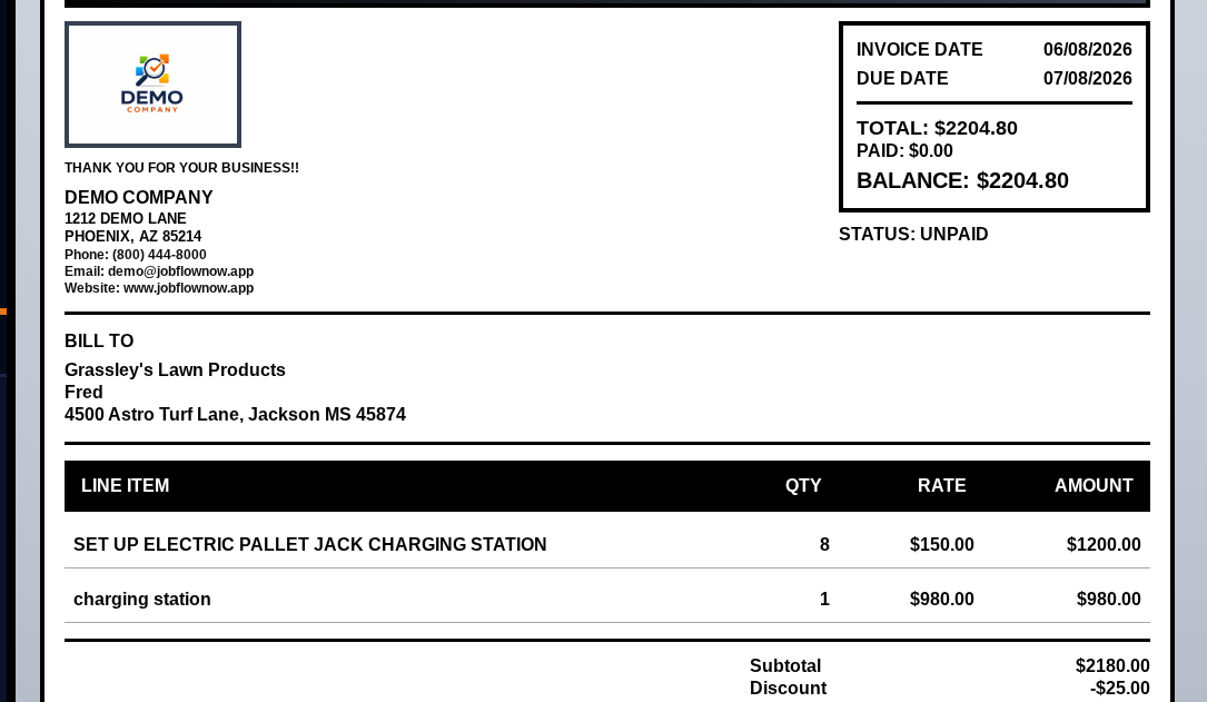 Professional Invoice