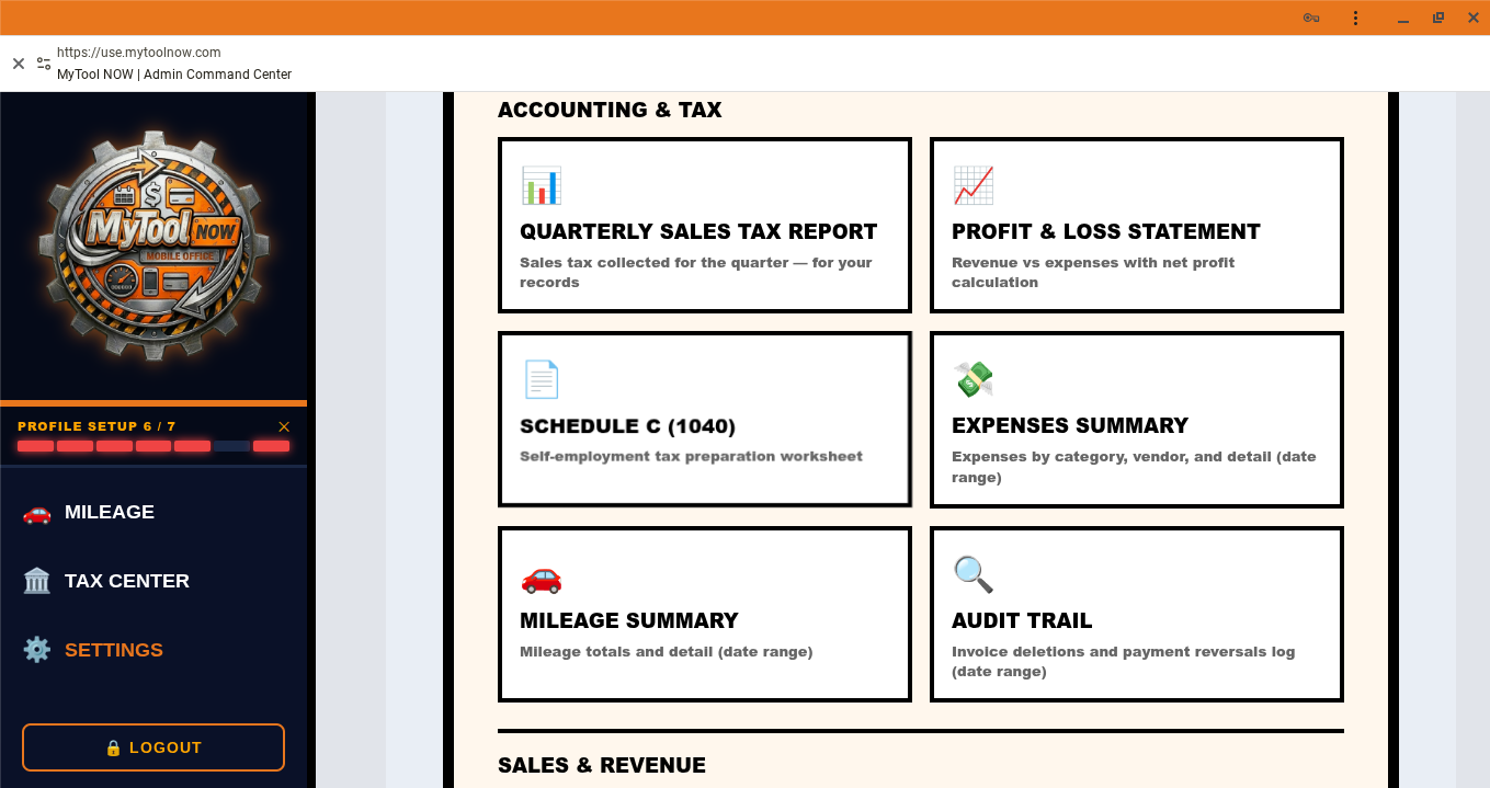 Tax Report